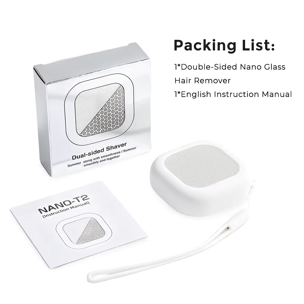 Double-Sided Nano Glass Epilator & Exfoliating Hair Remover